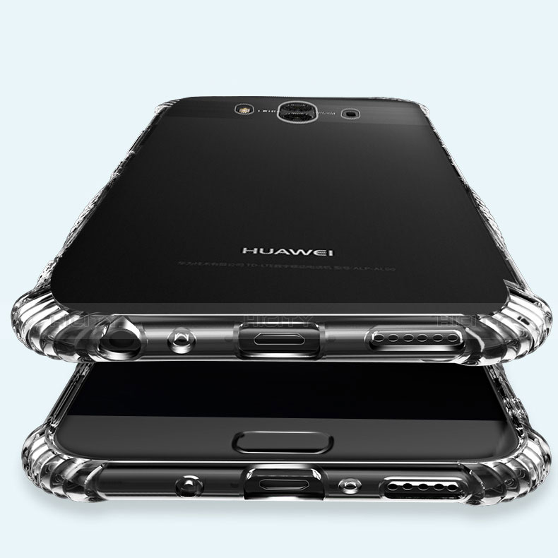 Huawei Mate 10用極薄ソフトケース シリコンケース 耐衝撃 全面保護 クリア透明 T09 ファーウェイ クリア