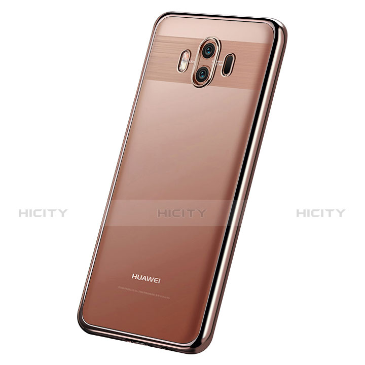 Huawei Mate 10用極薄ソフトケース シリコンケース 耐衝撃 全面保護 クリア透明 H05 ファーウェイ ローズゴールド