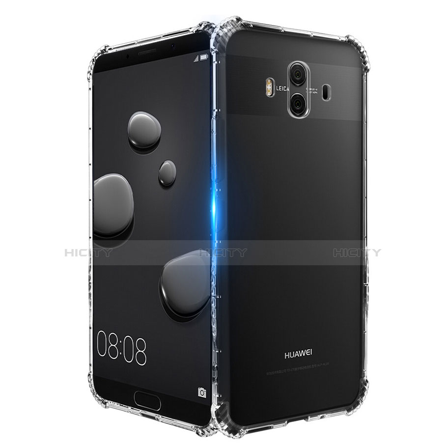 Huawei Mate 10用極薄ソフトケース シリコンケース 耐衝撃 全面保護 クリア透明 T16 ファーウェイ クリア