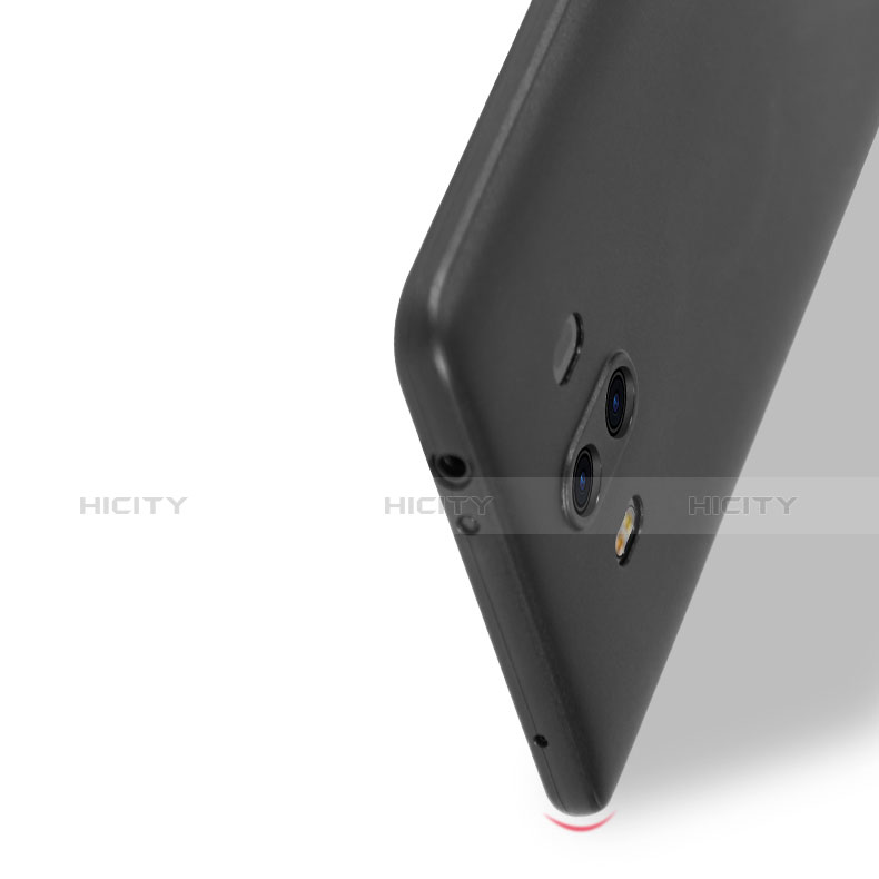 Huawei Mate 10用極薄ケース クリア透明 プラスチック ファーウェイ グレー
