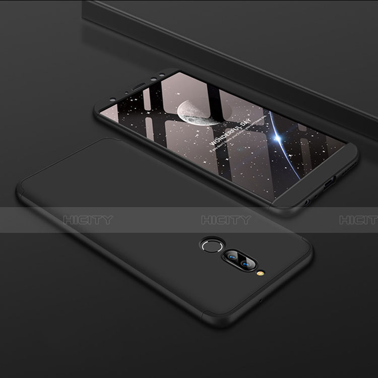Huawei Mate 10 Lite用ハードケース プラスチック 質感もマット 前面と背面 360度 フルカバー ファーウェイ ブラック