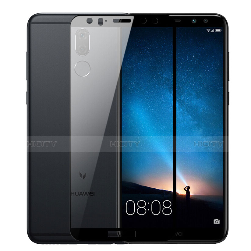 Huawei Mate 10 Lite用強化ガラス フル液晶保護フィルム ファーウェイ ブラック