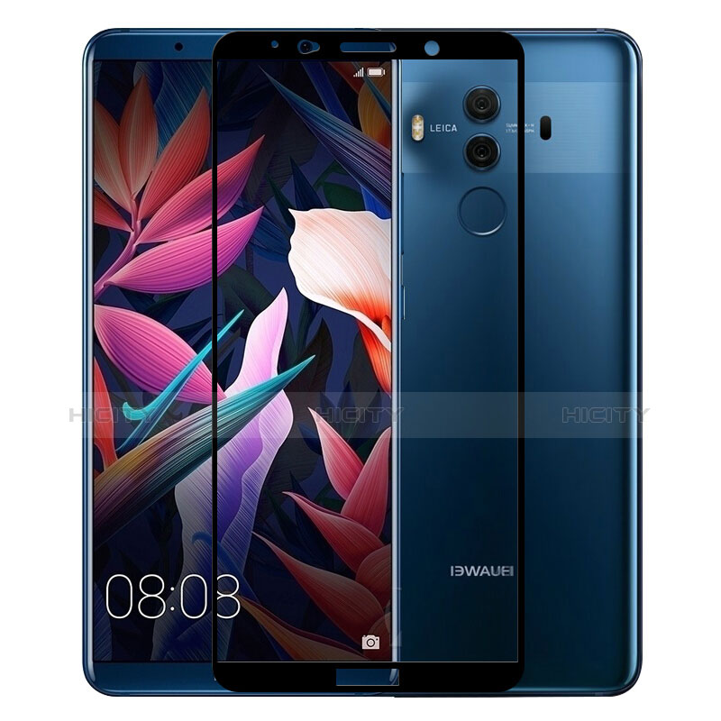 Huawei Mate 10 Pro用強化ガラス フル液晶保護フィルム ファーウェイ ブラック