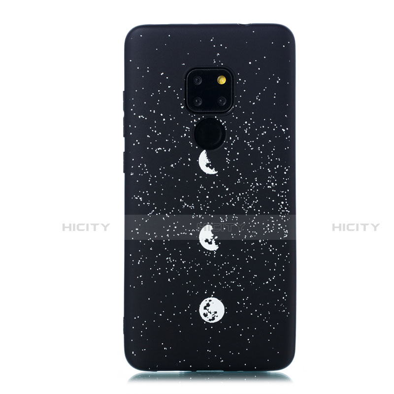 Huawei Mate 20用シリコンケース ソフトタッチラバー バタフライ 星空 カバー ファーウェイ マルチカラー