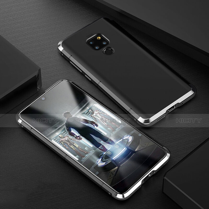 Huawei Mate 20用ケース 高級感 手触り良い アルミメタル 製の金属製 カバー ファーウェイ シルバー