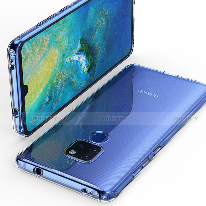 Huawei Mate 20用極薄ソフトケース シリコンケース 耐衝撃 全面保護 クリア透明 K01 ファーウェイ クリア