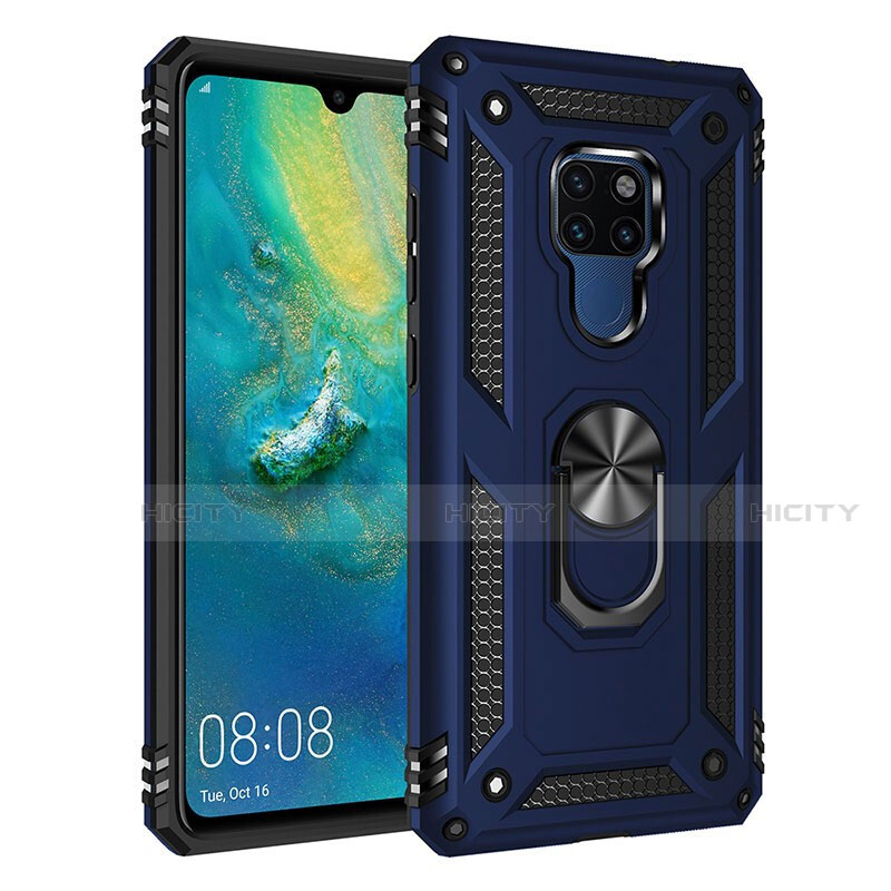 Huawei Mate 20用ハイブリットバンパーケース プラスチック アンド指輪 マグネット式 R03 ファーウェイ 