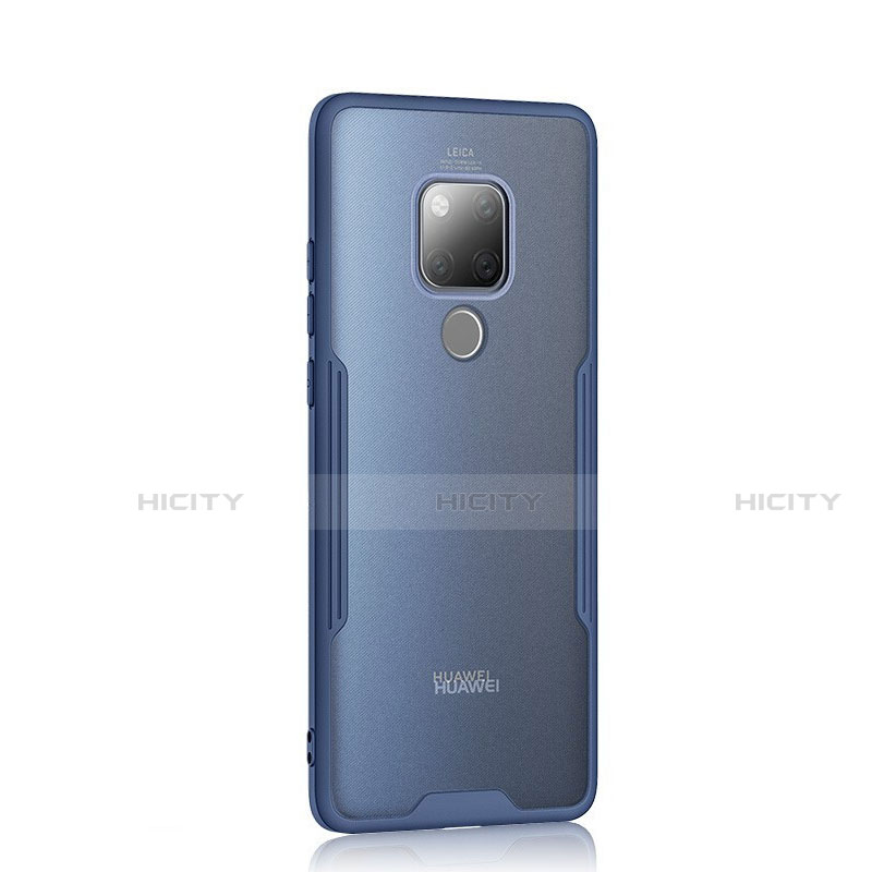 Huawei Mate 20用ハイブリットバンパーケース クリア透明 プラスチック 鏡面 カバー H04 ファーウェイ 