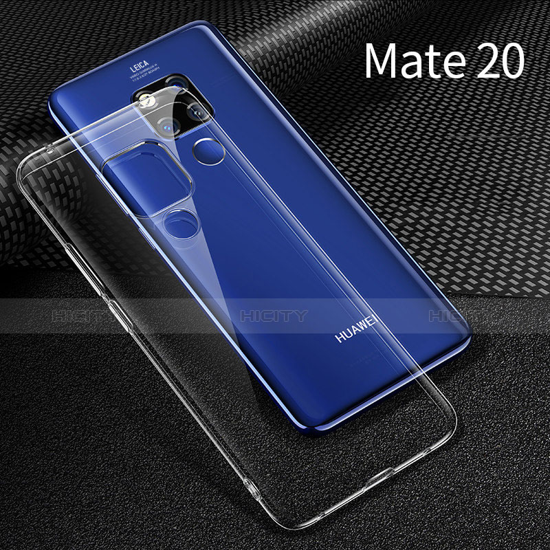 Huawei Mate 20用極薄ソフトケース シリコンケース 耐衝撃 全面保護 クリア透明 H01 ファーウェイ 