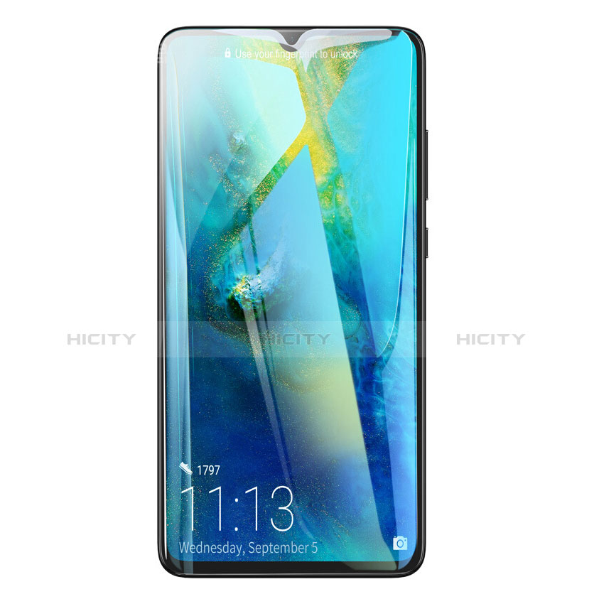 Huawei Mate 20用強化ガラス フル液晶保護フィルム ファーウェイ ブラック