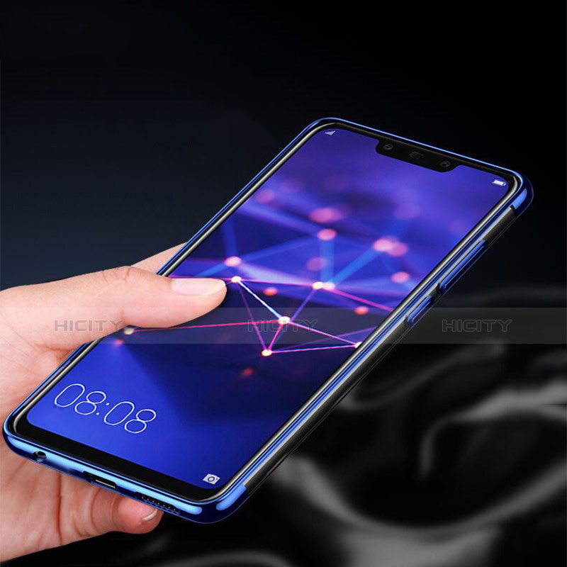 Huawei Mate 20 Lite用極薄ソフトケース シリコンケース 耐衝撃 全面保護 クリア透明 カバー ファーウェイ ネイビー