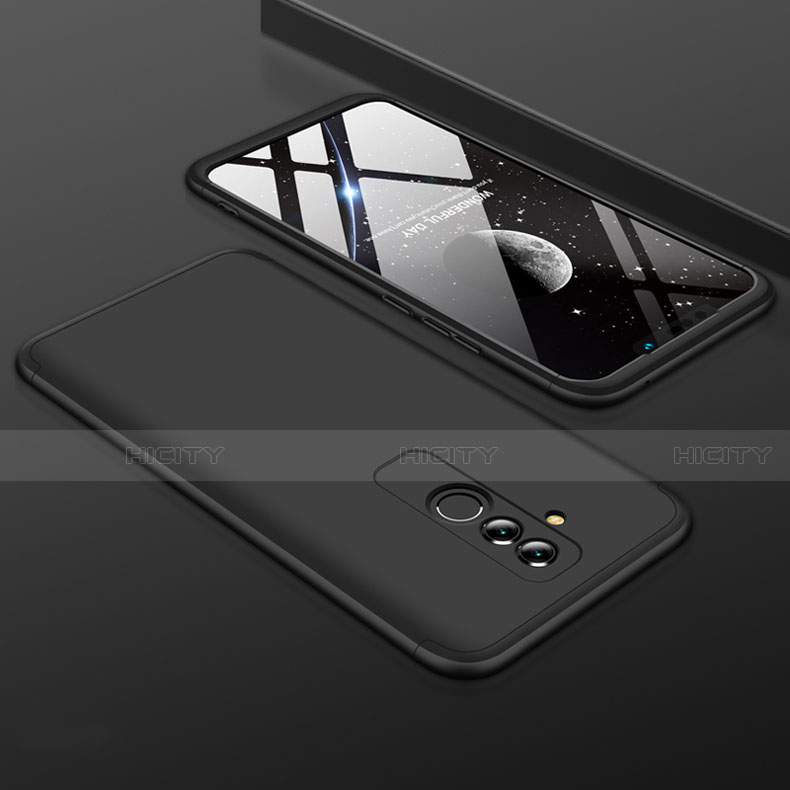 Huawei Mate 20 Lite用ハードケース プラスチック 質感もマット 前面と背面 360度 フルカバー ファーウェイ ブラック
