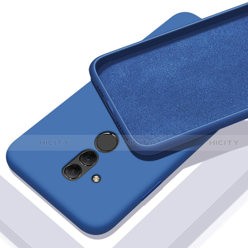 Huawei Mate 20 Lite用360度 フルカバー極薄ソフトケース シリコンケース 耐衝撃 全面保護 バンパー C01 ファーウェイ ネイビー