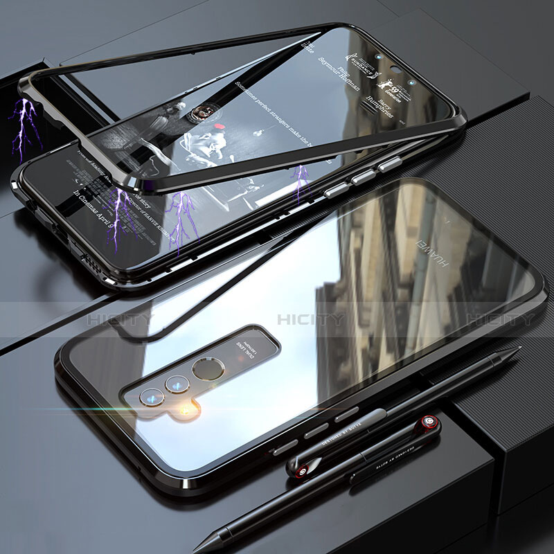 Huawei Mate 20 Lite用ケース 高級感 手触り良い アルミメタル 製の金属製 360度 フルカバーバンパー 鏡面 カバー ファーウェイ 