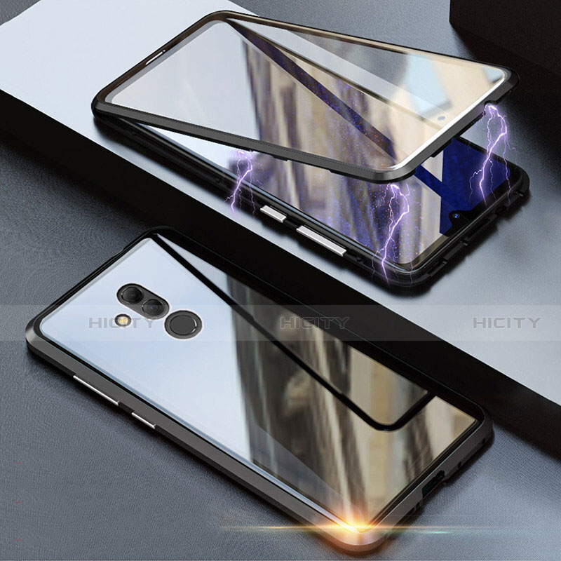 Huawei Mate 20 Lite用ケース 高級感 手触り良い アルミメタル 製の金属製 360度 フルカバーバンパー 鏡面 カバー T04 ファーウェイ 