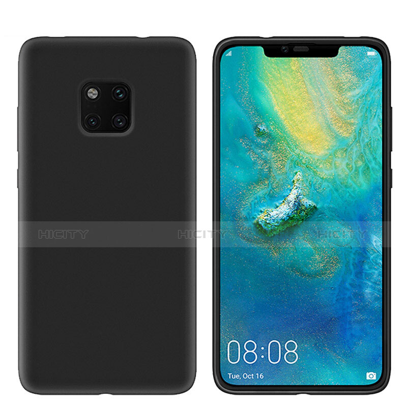 Huawei Mate 20 Pro用極薄ソフトケース シリコンケース 耐衝撃 全面保護 S03 ファーウェイ ブラック