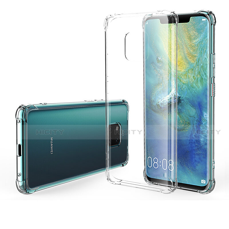 Huawei Mate 20 Pro用極薄ソフトケース シリコンケース 耐衝撃 全面保護 クリア透明 Z01 ファーウェイ クリア