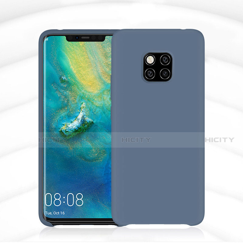 Huawei Mate 20 Pro用360度 フルカバー極薄ソフトケース シリコンケース 耐衝撃 全面保護 バンパー C02 ファーウェイ ネイビー