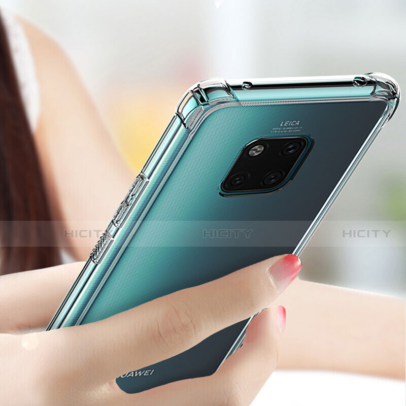 Huawei Mate 20 Pro用極薄ソフトケース シリコンケース 耐衝撃 全面保護 クリア透明 K07 ファーウェイ クリア