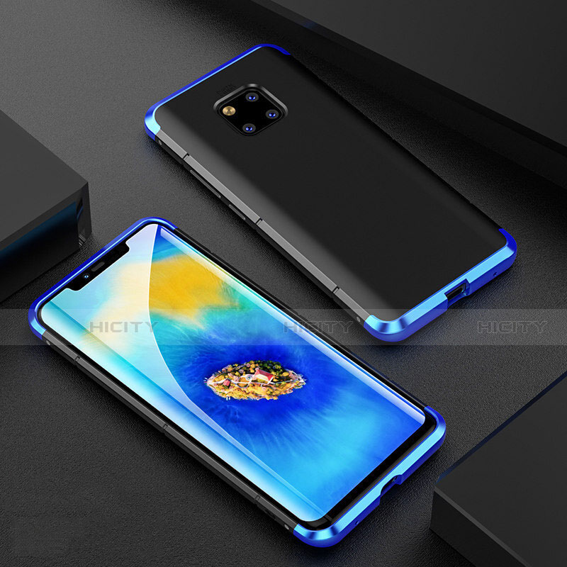 Huawei Mate 20 Pro用ケース 高級感 手触り良い アルミメタル 製の金属製 360度 フルカバーバンパー 鏡面 カバー M05 ファーウェイ 