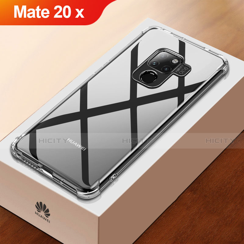 Huawei Mate 20 X 5G用極薄ソフトケース シリコンケース 耐衝撃 全面保護 クリア透明 T03 ファーウェイ クリア