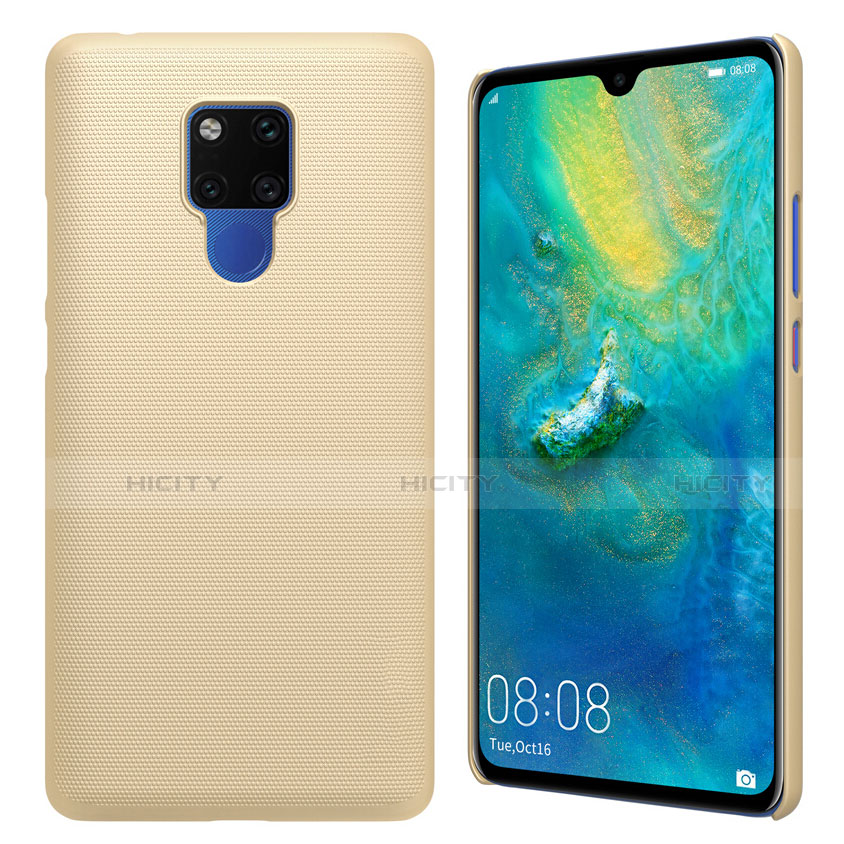 Huawei Mate 20 X 5G用ハードケース プラスチック 質感もマット M01 ファーウェイ ゴールド