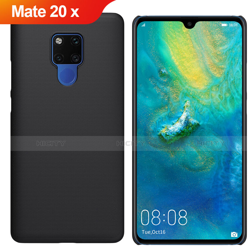 Huawei Mate 20 X 5G用ハードケース プラスチック 質感もマット M01 ファーウェイ ブラック
