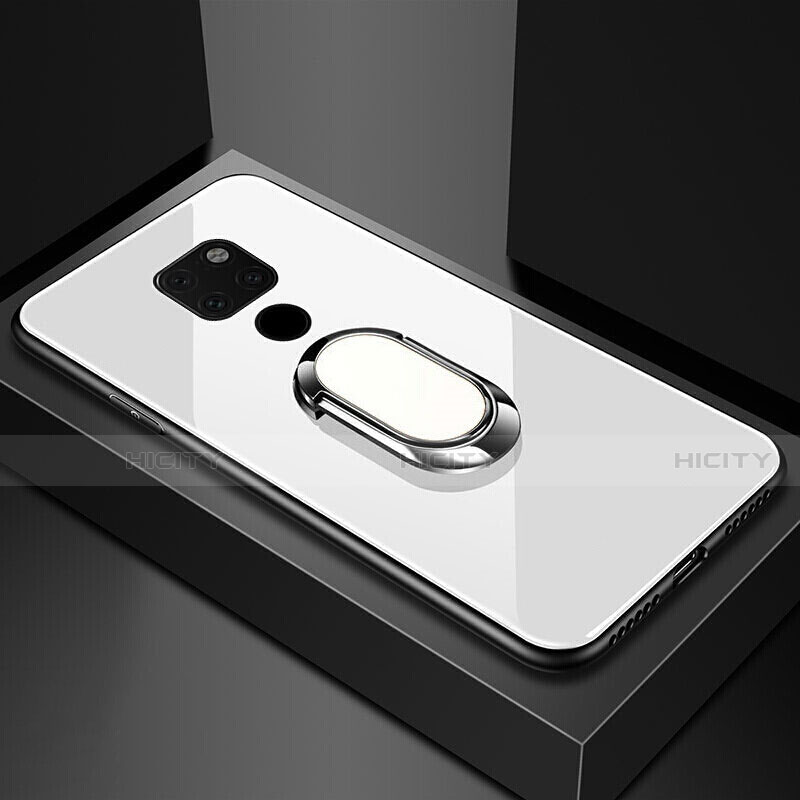 Huawei Mate 20 X 5G用ハイブリットバンパーケース プラスチック 鏡面 カバー アンド指輪 マグネット式 T01 ファーウェイ 