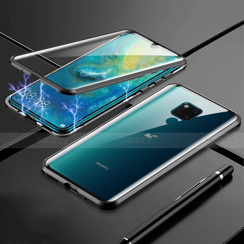 Huawei Mate 20 X 5G用ケース 高級感 手触り良い アルミメタル 製の金属製 360度 フルカバーバンパー 鏡面 カバー T01 ファーウェイ 