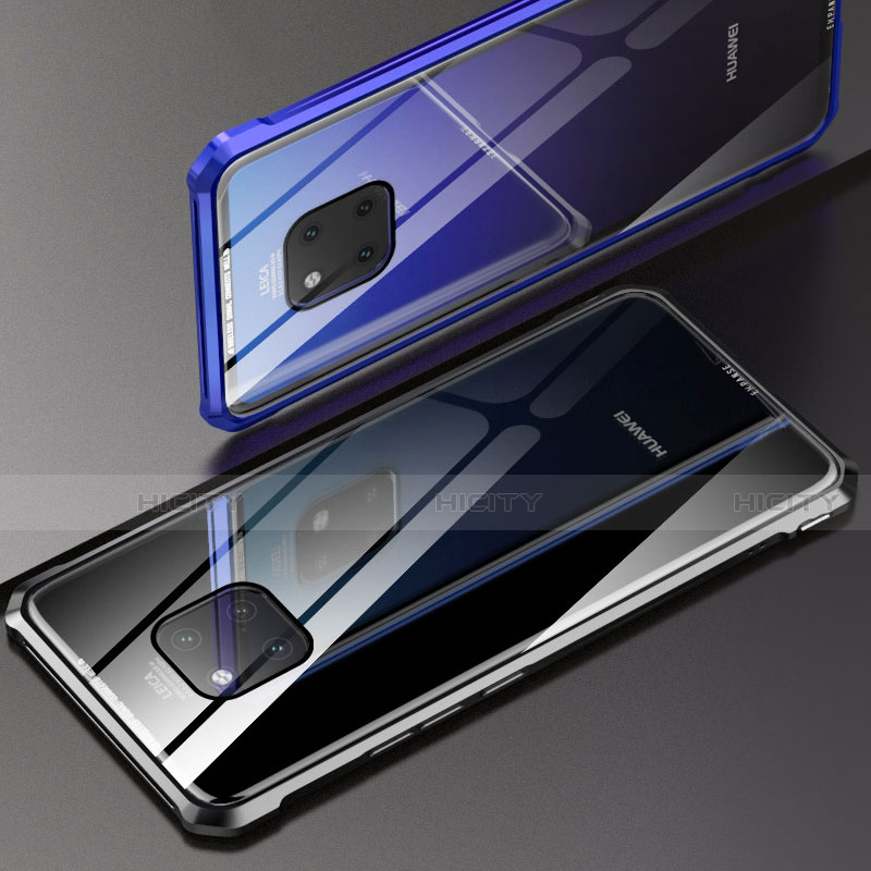 Huawei Mate 20 X 5G用ケース 高級感 手触り良い アルミメタル 製の金属製 バンパー 鏡面 カバー ファーウェイ 