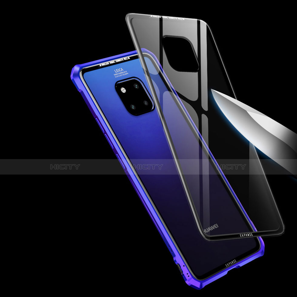 Huawei Mate 20 X用ケース 高級感 手触り良い アルミメタル 製の金属製 バンパー 鏡面 カバー ファーウェイ 