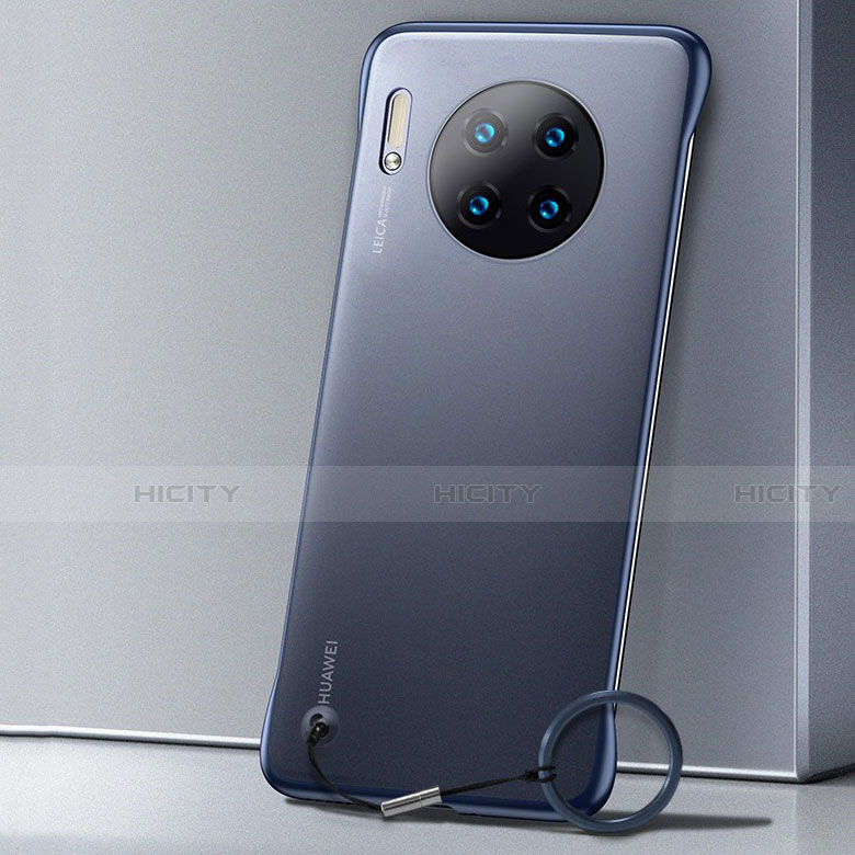 Huawei Mate 30 5G用極薄ケース クリア透明 プラスチック 質感もマット カバー ファーウェイ ネイビー