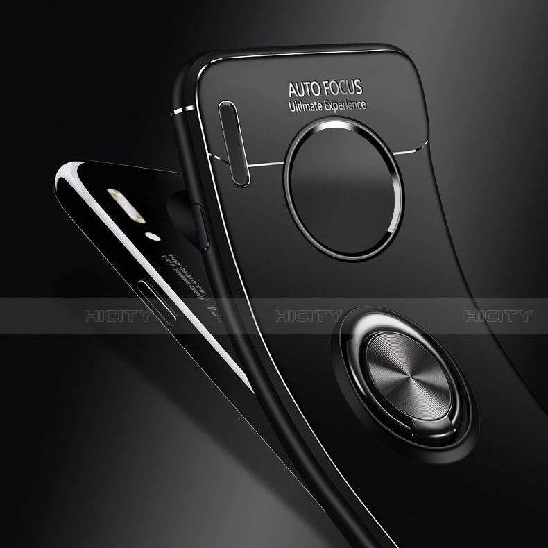 Huawei Mate 30 5G用極薄ソフトケース シリコンケース 耐衝撃 全面保護 アンド指輪 マグネット式 バンパー ファーウェイ 