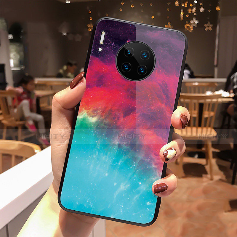 Huawei Mate 30用ハイブリットバンパーケース プラスチック 星空 鏡面 カバー ファーウェイ マルチカラー