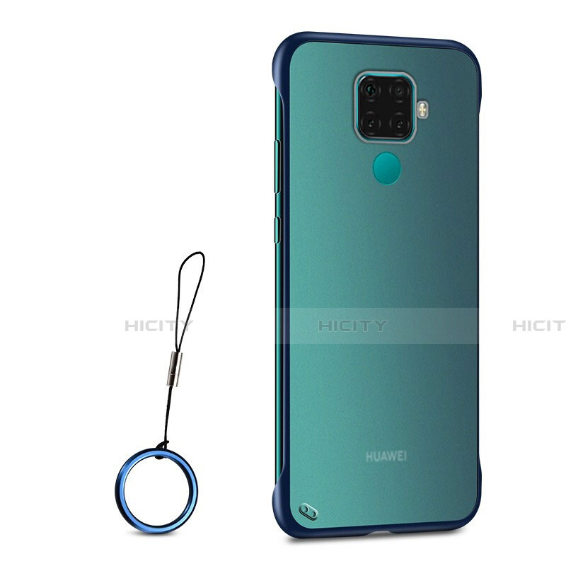 Huawei Mate 30 Lite用ハードカバー クリスタル クリア透明 H01 ファーウェイ ネイビー