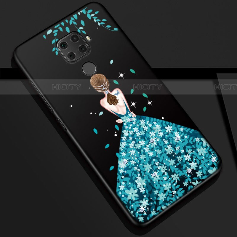 Huawei Mate 30 Lite用シリコンケース ソフトタッチラバー バタフライ ドレスガール ドレス少女 カバー S01 ファーウェイ 