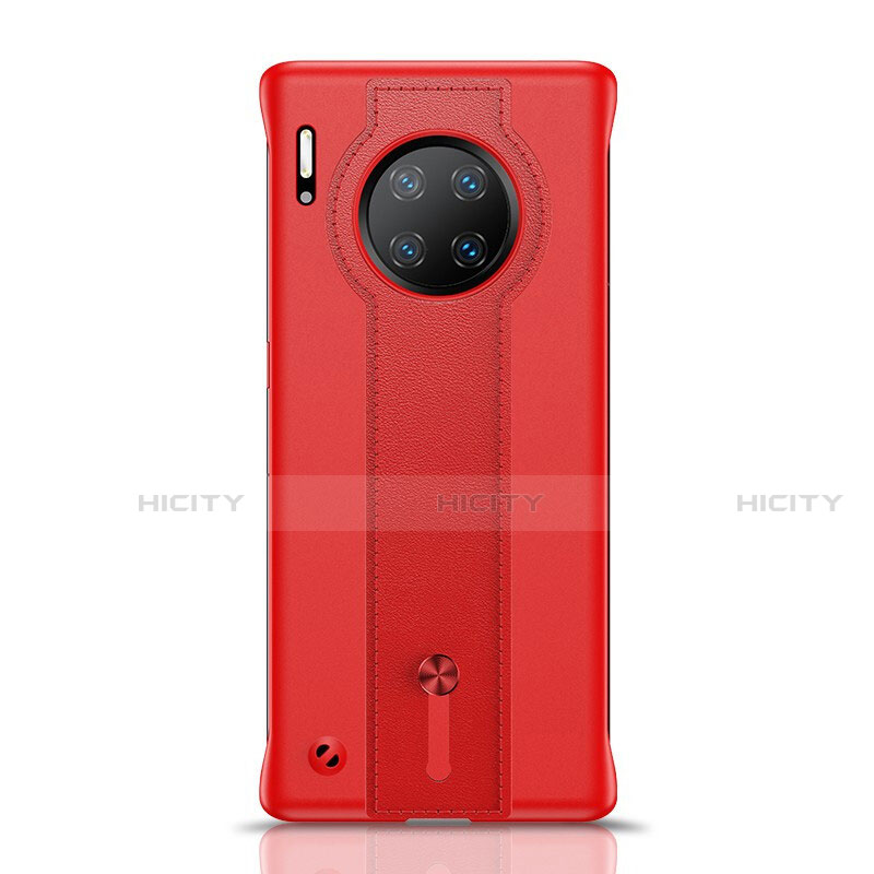 Huawei Mate 30 Pro 5G用ケース 高級感 手触り良いレザー柄 R08 ファーウェイ レッド