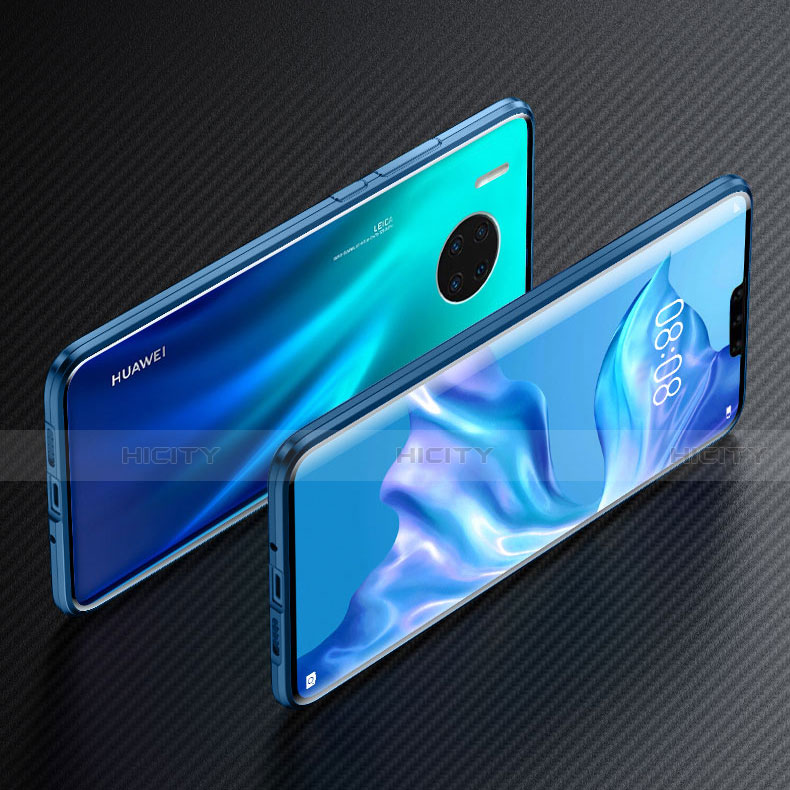 Huawei Mate 30 Pro 5G用ケース 高級感 手触り良い アルミメタル 製の金属製 360度 フルカバーバンパー 鏡面 カバー M07 ファーウェイ 