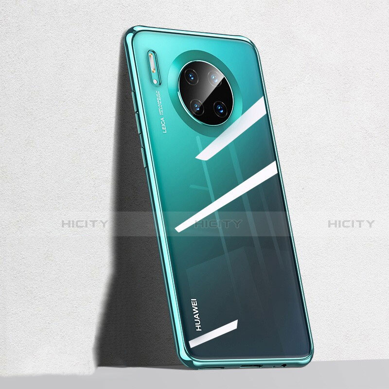 Huawei Mate 30 Pro用極薄ソフトケース シリコンケース 耐衝撃 全面保護 クリア透明 S04 ファーウェイ グリーン