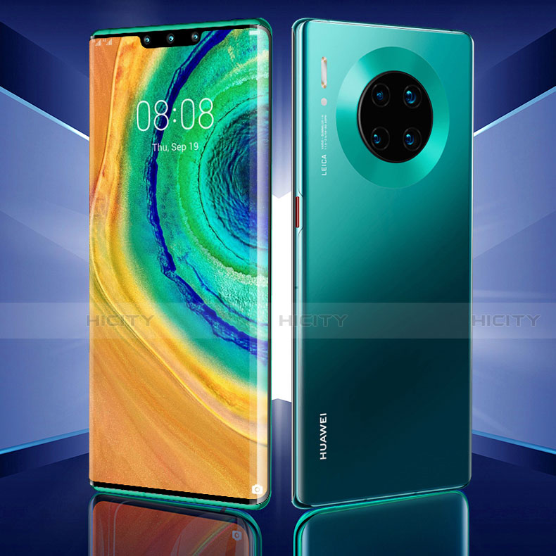 Huawei Mate 30 Pro用強化ガラス フル液晶保護フィルム ファーウェイ ブラック