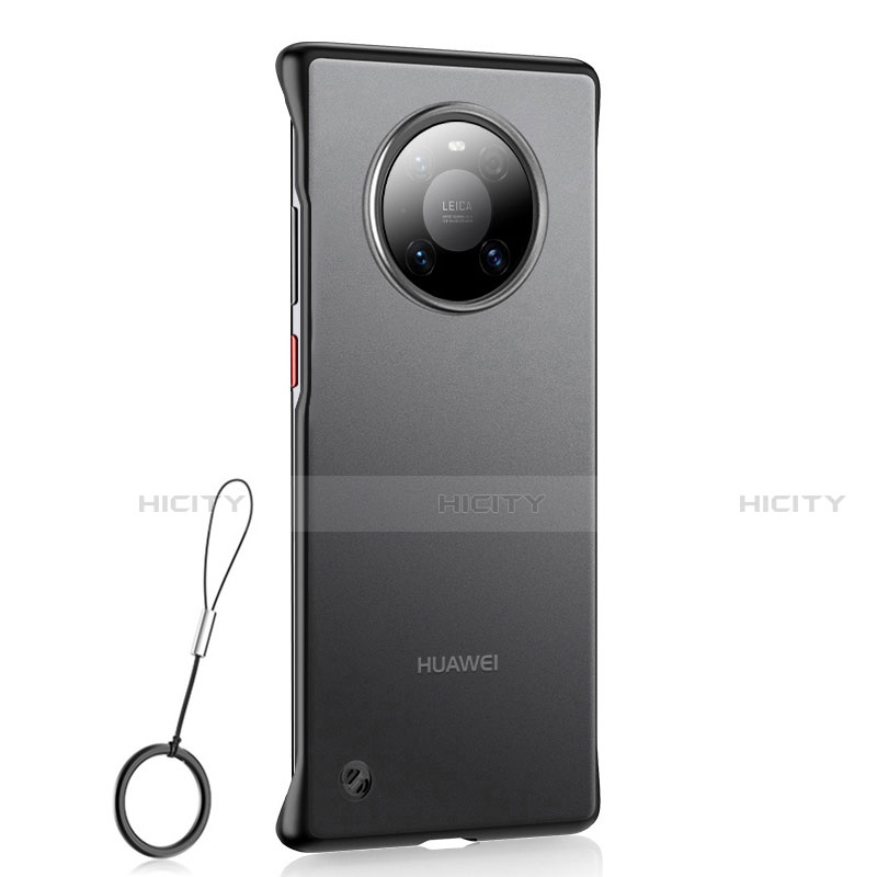 Huawei Mate 40用ハードカバー クリスタル クリア透明 S01 ファーウェイ ブラック