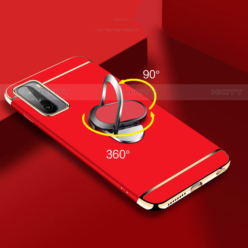 Huawei Mate 40 Lite 5G用ケース 高級感 手触り良い メタル兼プラスチック バンパー アンド指輪 A01 ファーウェイ 