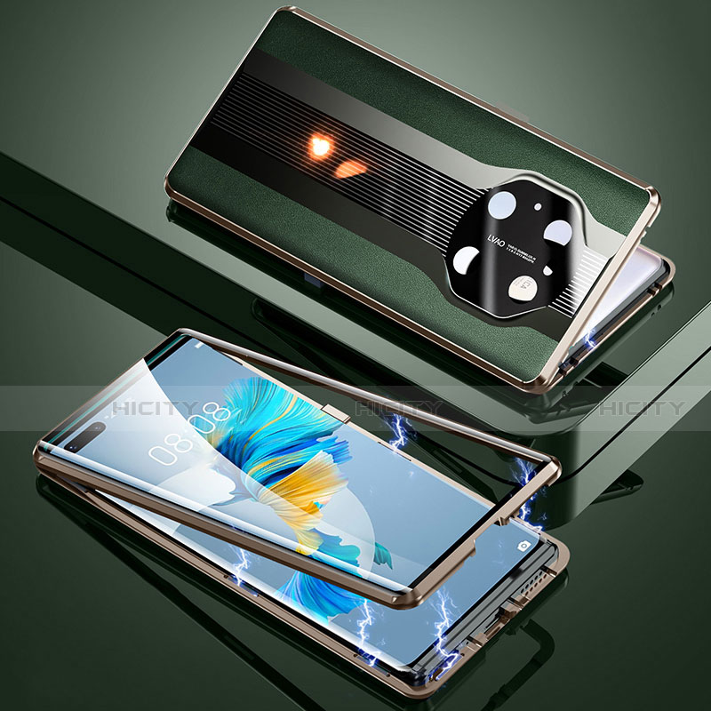 Huawei Mate 40 Pro用360度 フルカバー ケース 高級感 手触り良い アルミメタル 製の金属製 K03 ファーウェイ 