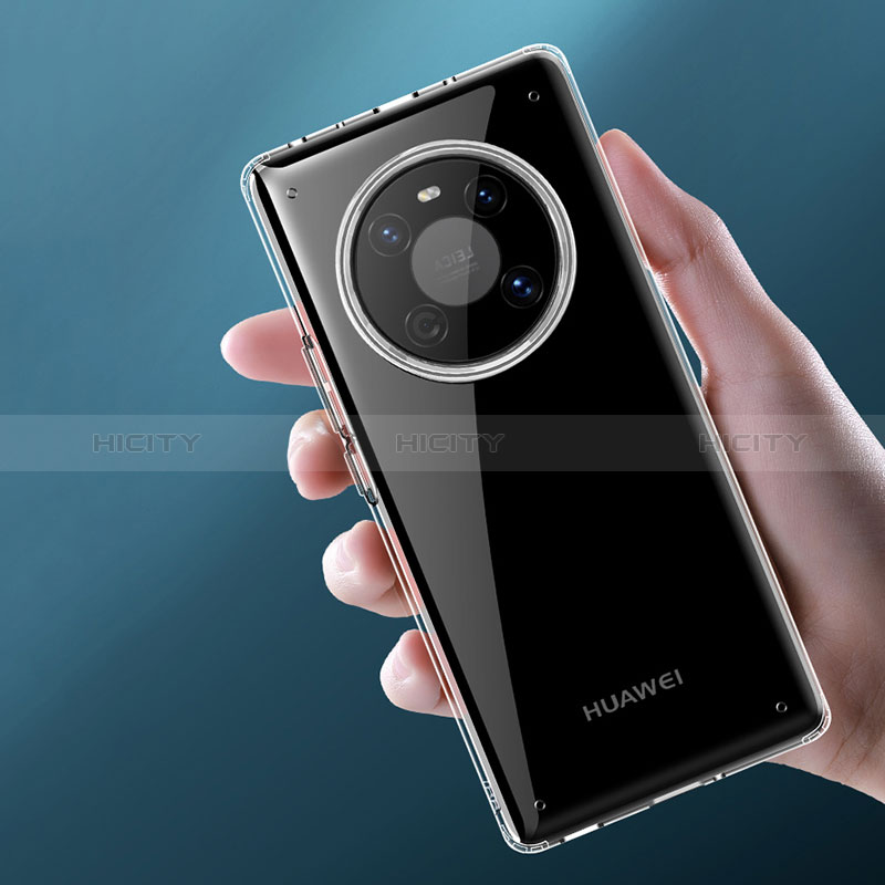 Huawei Mate 40 Pro用ハイブリットバンパーケース 透明 プラスチック カバー W01L ファーウェイ 