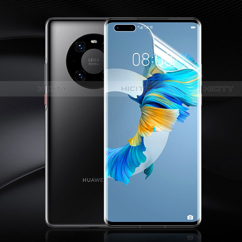 Huawei Mate 40 Pro用高光沢 液晶保護フィルム フルカバレッジ画面 F01 ファーウェイ クリア