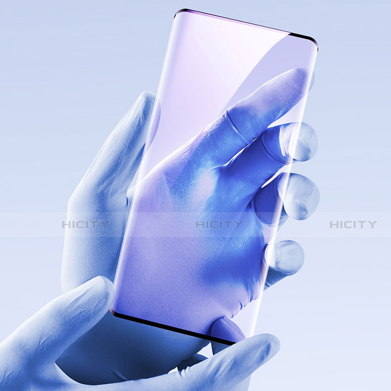Huawei Mate 40E 5G用強化ガラス フル液晶保護フィルム アンチグレア ブルーライト F02 ファーウェイ ブラック