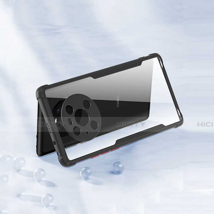 Huawei Mate 40E Pro 4G用ハイブリットバンパーケース クリア透明 プラスチック 鏡面 カバー K01 ファーウェイ 