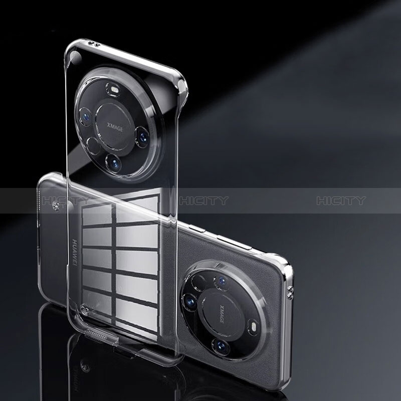 Huawei Mate 60用ハードカバー クリスタル クリア透明 フレームレス H01 ファーウェイ 