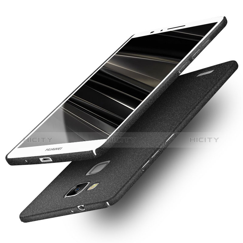 Huawei Mate 7用ハードケース カバー プラスチック R01 ファーウェイ ブラック