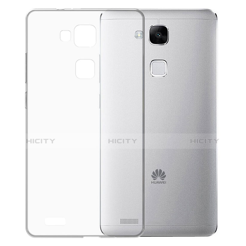 Huawei Mate 7用極薄ソフトケース シリコンケース 耐衝撃 全面保護 クリア透明 T02 ファーウェイ クリア